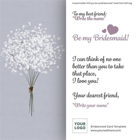 online will you be my bridesmaid card maker|Make Free Bridesmaid Proposal Cards .